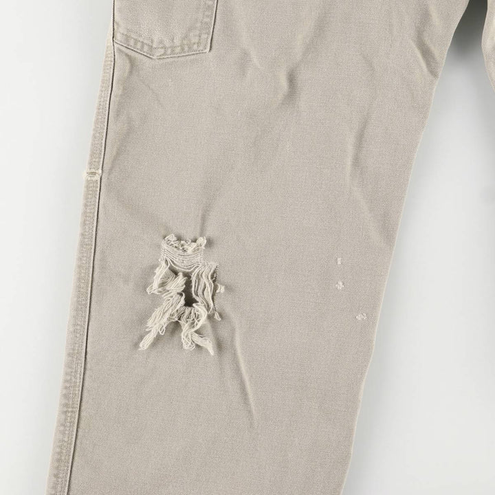 2000'S Carhartt Dungaree Fit Duck Painter Pants, Men's, Size W31 cotton Khaki type Vintage Second Hand