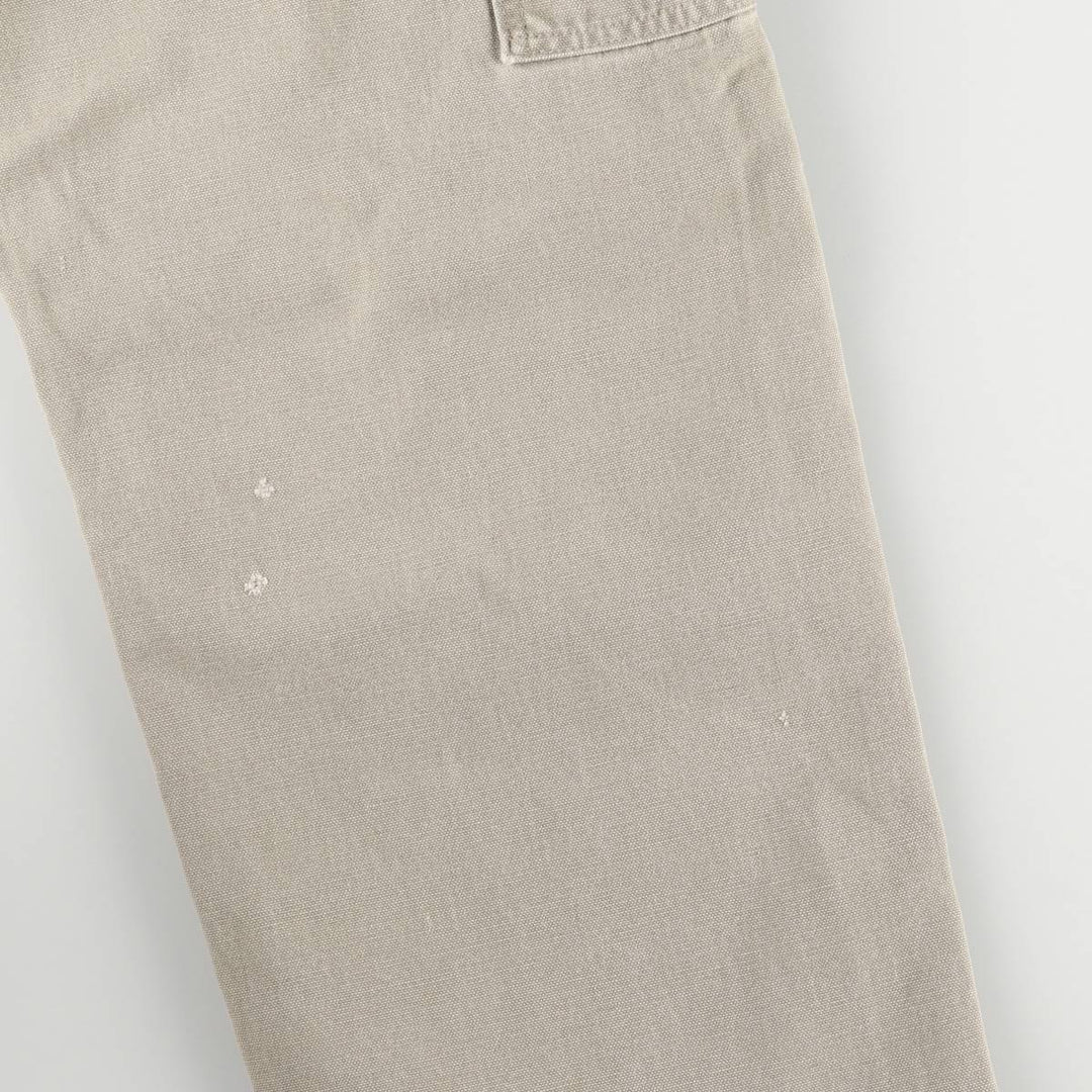 2000'S Carhartt Dungaree Fit Duck Painter Pants, Men's, Size W31 cotton Khaki type Vintage Second Hand