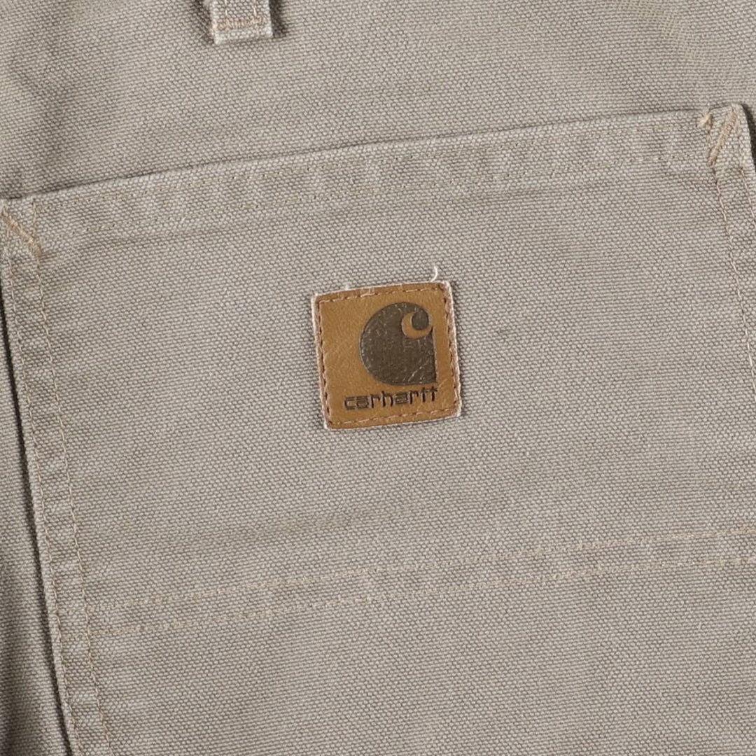 00'S Carhartt Dungaree Fit Duck Painter Pants Men's W36 cotton Khaki type Vintage Second Hand