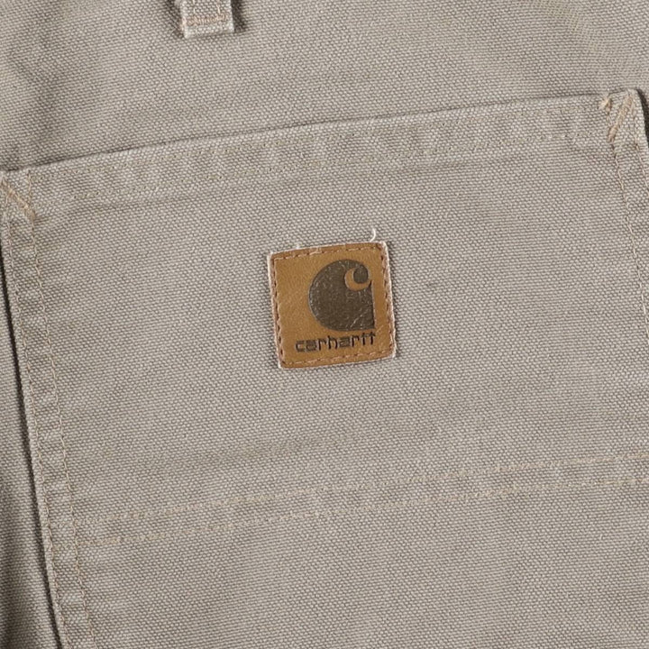 00'S Carhartt Dungaree Fit Duck Painter Pants Men's W36 cotton Khaki type Vintage Second Hand