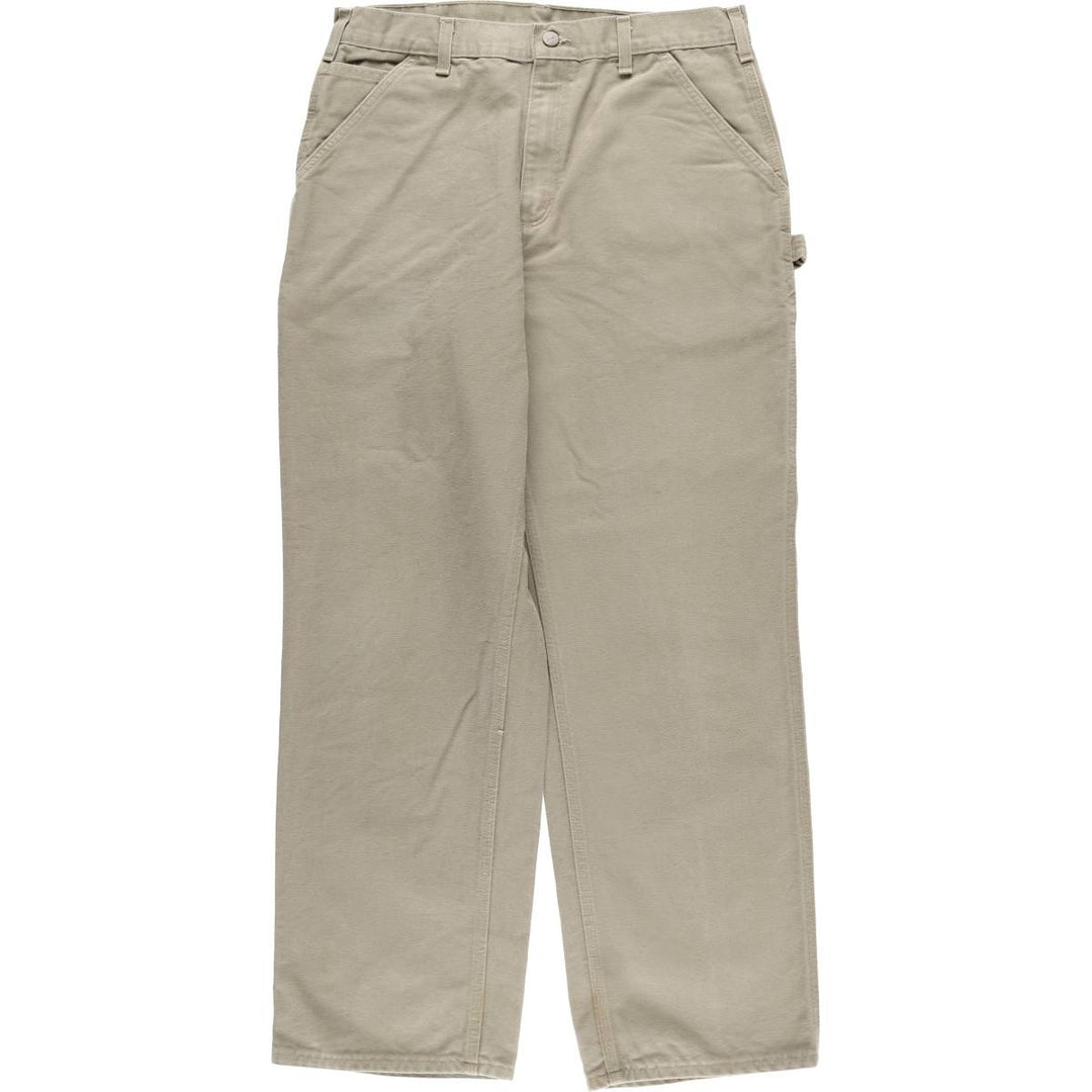 Dickies Original Dungaree Fit Duck Painter Pants, Men's, Size 34 cotton Khaki type Vintage Second Hand