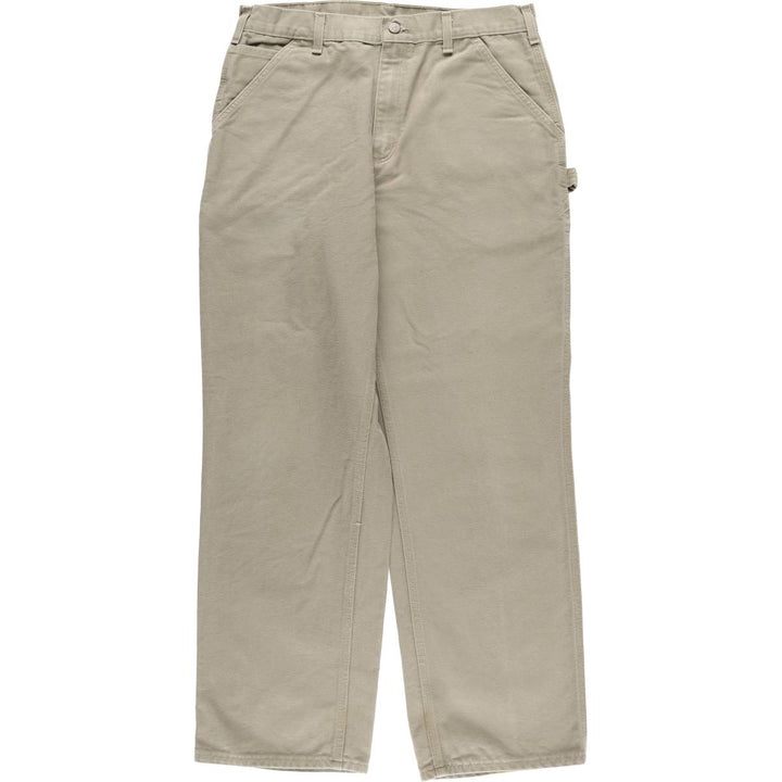 Dickies Original Dungaree Fit Duck Painter Pants, Men's, Size 34 cotton Khaki type Vintage Second Hand