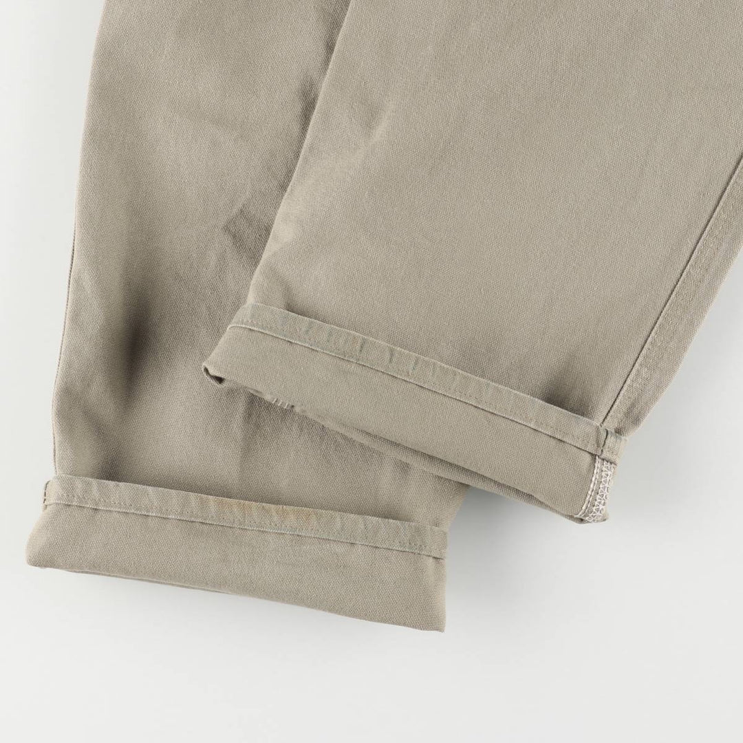 Dickies Original Dungaree Fit Duck Painter Pants, Men's, Size 34 cotton Khaki type Vintage Second Hand