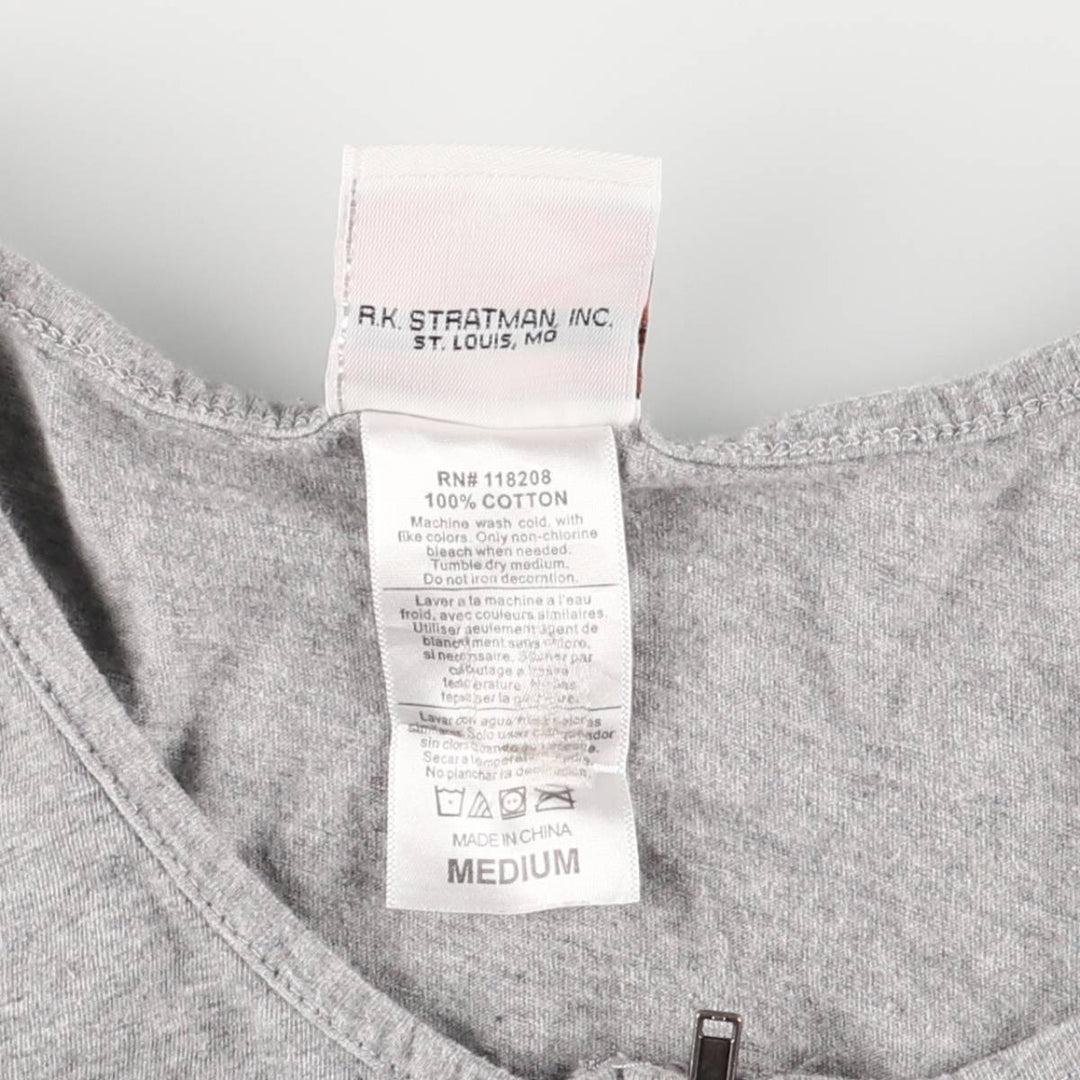 Harley-Davidson Eagle Pattern Full-Zip Large Print Tank Top, Women's Size Medium cotton gray type Vintage Second Hand