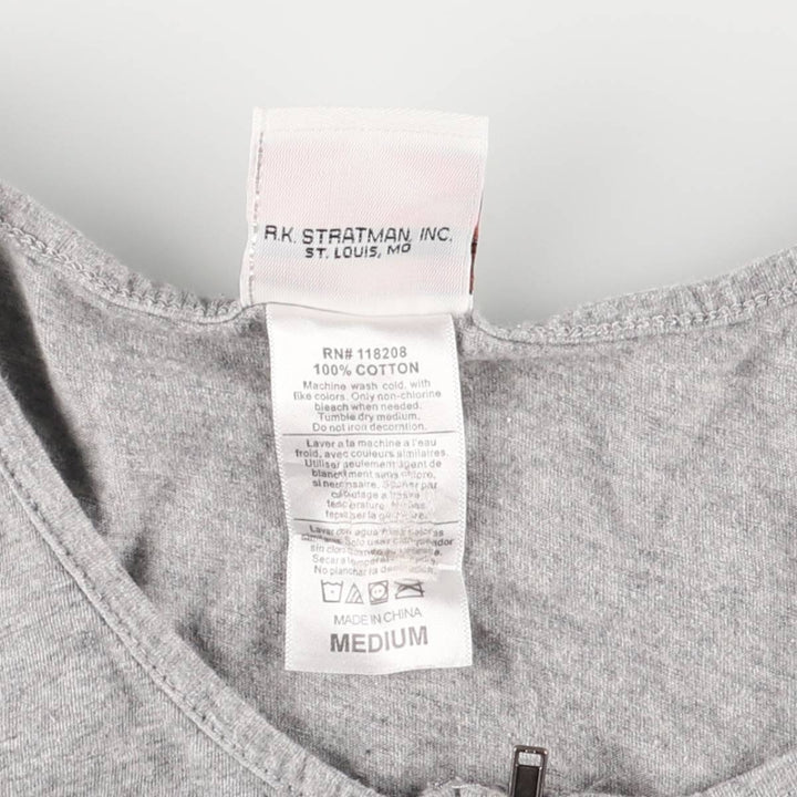 Harley-Davidson Eagle Pattern Full-Zip Large Print Tank Top, Women's Size Medium cotton gray type Vintage Second Hand