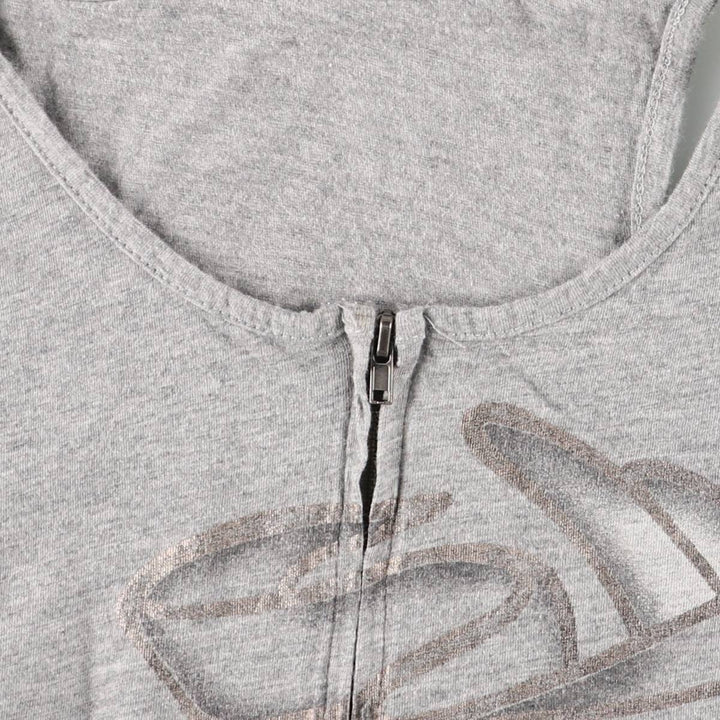 Harley-Davidson Eagle Pattern Full-Zip Large Print Tank Top, Women's Size Medium cotton gray type Vintage Second Hand