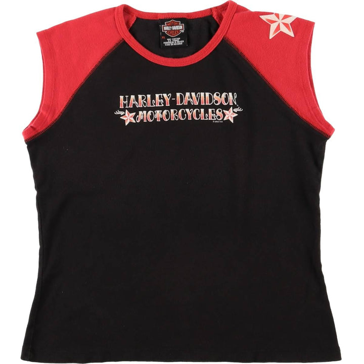 2000'S Harley-Davidson tank top, women's size XL cotton black type Vintage Second Hand