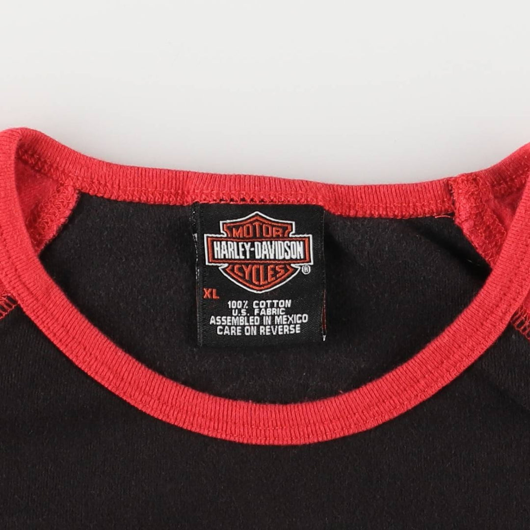 2000'S Harley-Davidson tank top, women's size XL cotton black type Vintage Second Hand