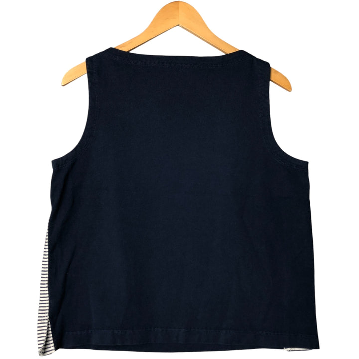 Ralph Lauren LAUREN Women's Tank Top, Size L cotton navy blue type Vintage Second Hand
