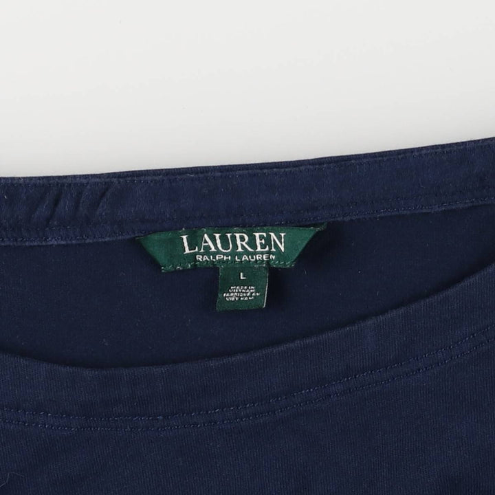 Ralph Lauren LAUREN Women's Tank Top, Size L cotton navy blue type Vintage Second Hand