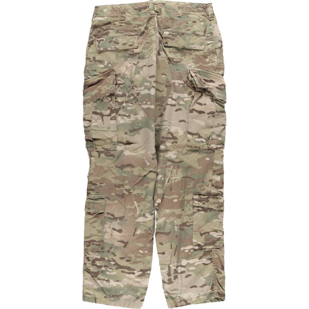Genuine US military camouflage pattern multicam camo ripstop military cargo pants combat pants made in USA MEDIUM-REGULAR Rayon Khaki type Vintage Second Hand