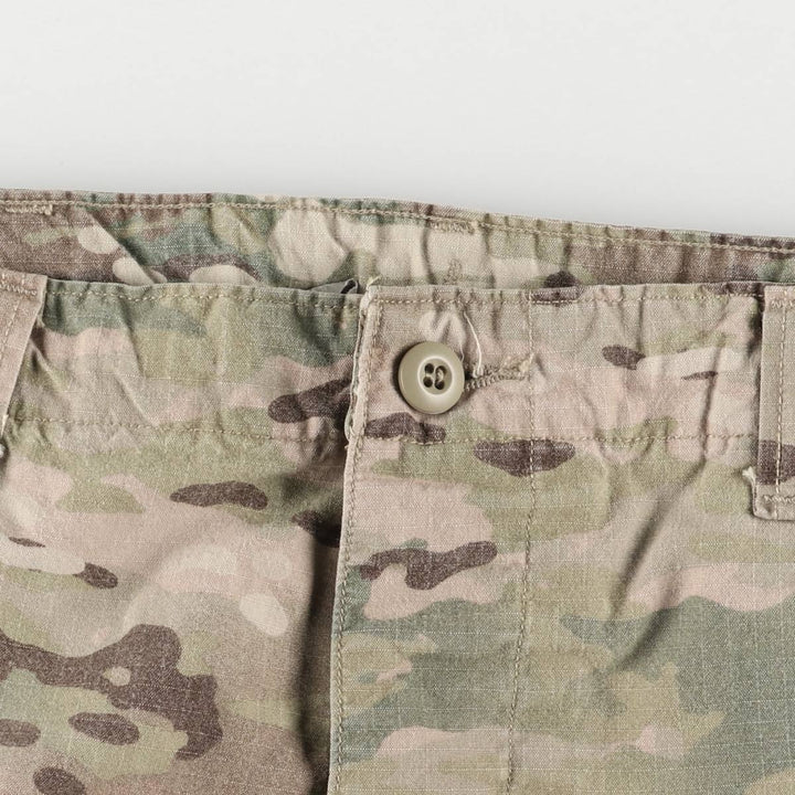 Genuine US military camouflage pattern multicam camo ripstop military cargo pants combat pants made in USA MEDIUM-REGULAR Rayon Khaki type Vintage Second Hand