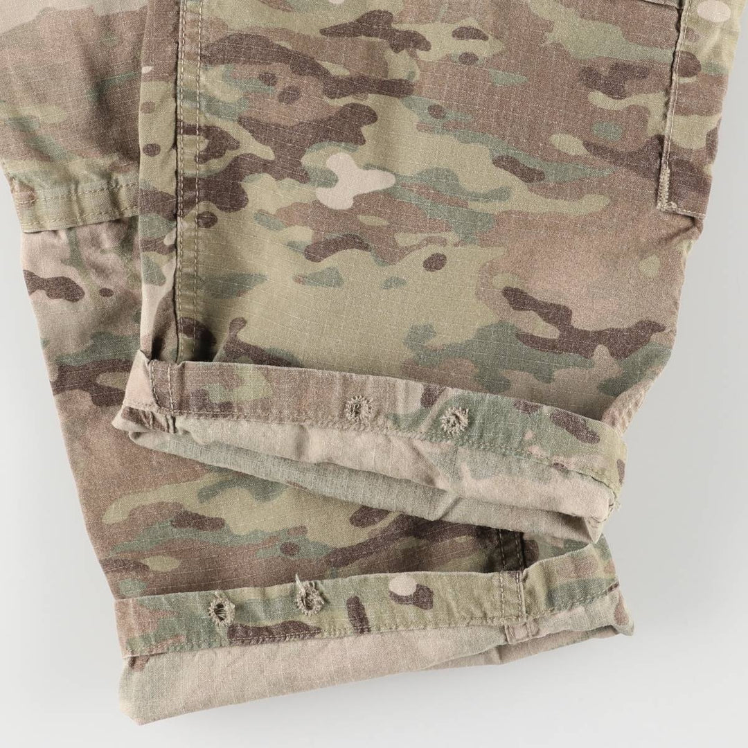 Genuine US military camouflage pattern multicam camo ripstop military cargo pants combat pants made in USA MEDIUM-REGULAR Rayon Khaki type Vintage Second Hand