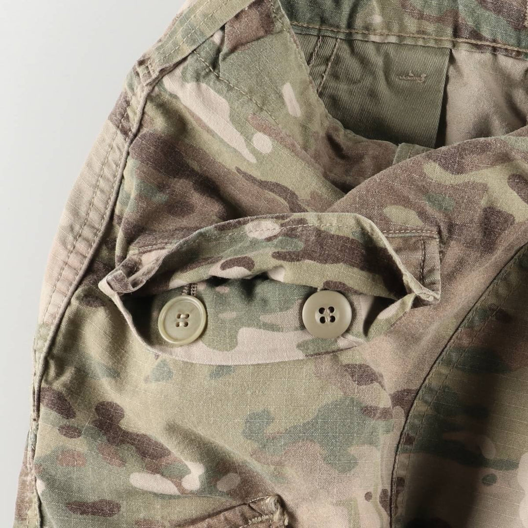 Genuine US military camouflage pattern multicam camo ripstop military cargo pants combat pants made in USA MEDIUM-REGULAR Rayon Khaki type Vintage Second Hand