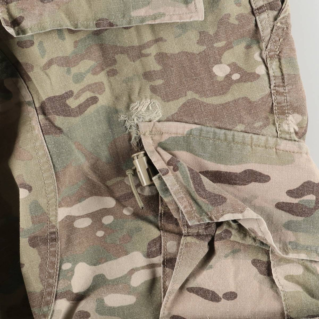 Genuine US military camouflage pattern multicam camo ripstop military cargo pants combat pants made in USA MEDIUM-REGULAR Rayon Khaki type Vintage Second Hand