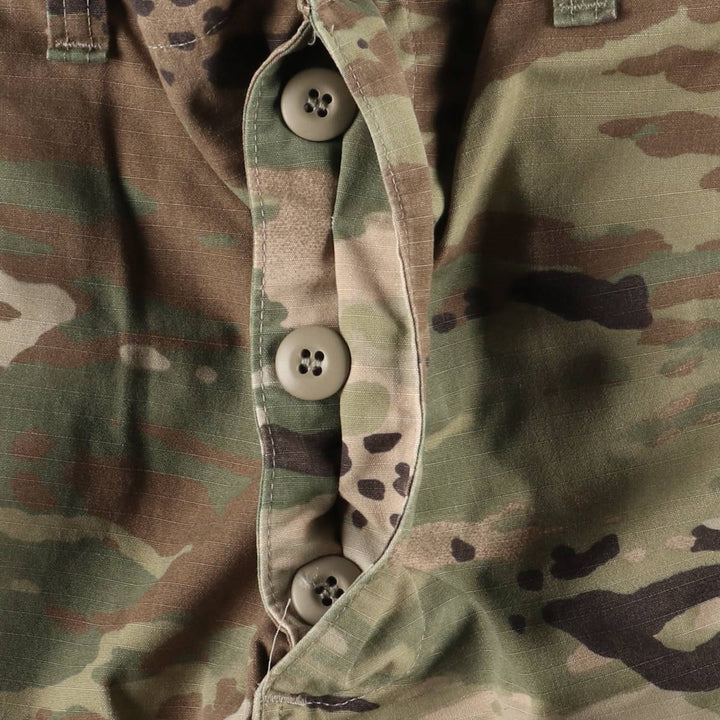 Authentic US military camouflage pattern Multicam camo ripstop military cargo and combat pants, made in the USA, men's size W35 equivalent cotton Khaki type Vintage Second Hand
