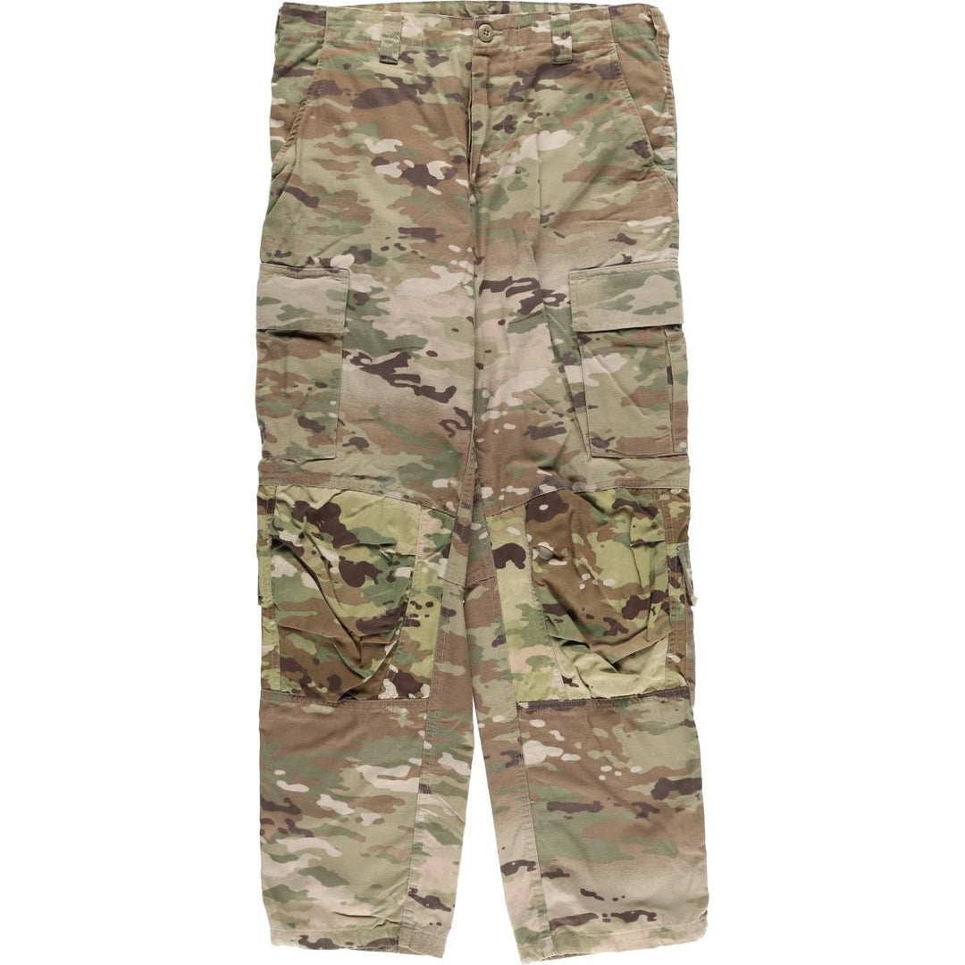 Civilian Camouflage Pattern Multicam Camo Ripstop Military Cargo Pants, Combat Pants, Men's, Size W34 Tencel Khaki type Vintage Second Hand