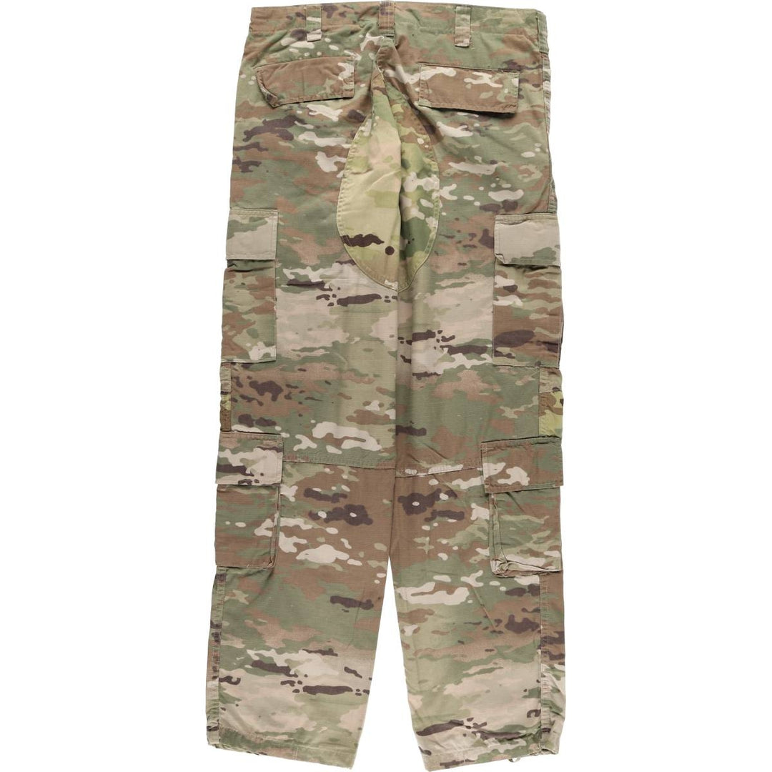 Civilian Camouflage Pattern Multicam Camo Ripstop Military Cargo Pants, Combat Pants, Men's, Size W34 Tencel Khaki type Vintage Second Hand