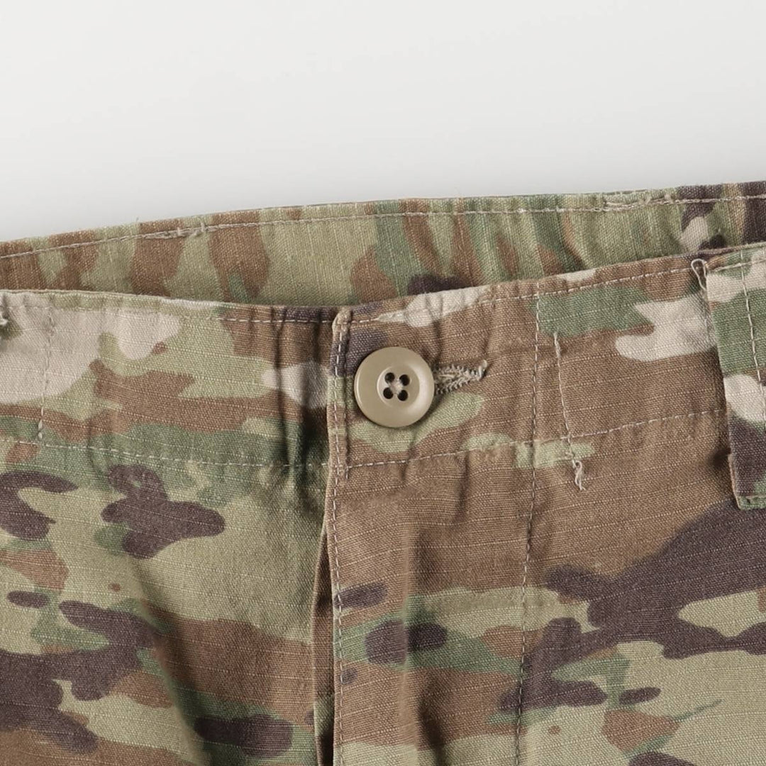Civilian Camouflage Pattern Multicam Camo Ripstop Military Cargo Pants, Combat Pants, Men's, Size W34 Tencel Khaki type Vintage Second Hand