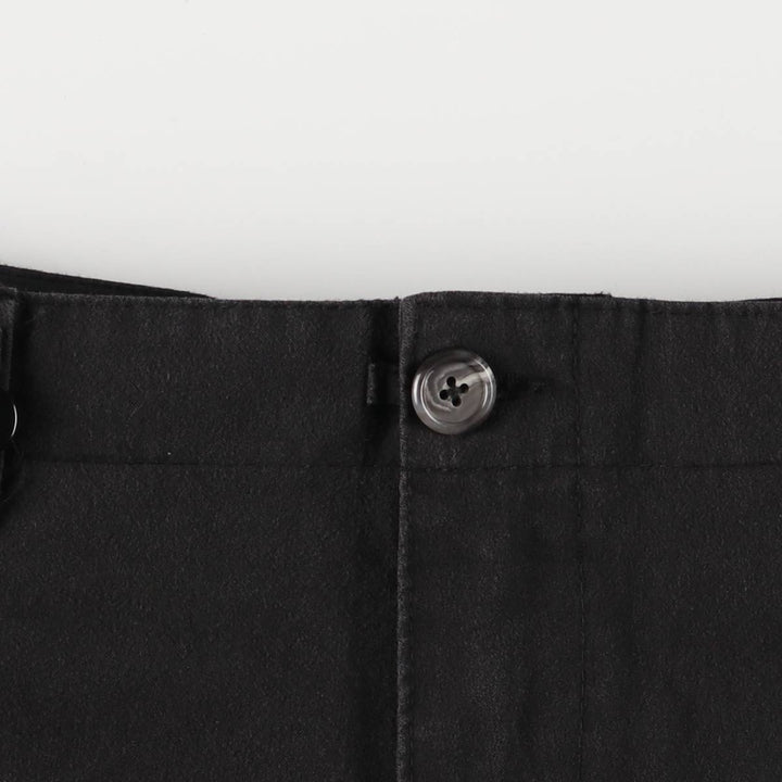 Double-knee military cargo pants, men's size W36 polyester black type Vintage Second Hand