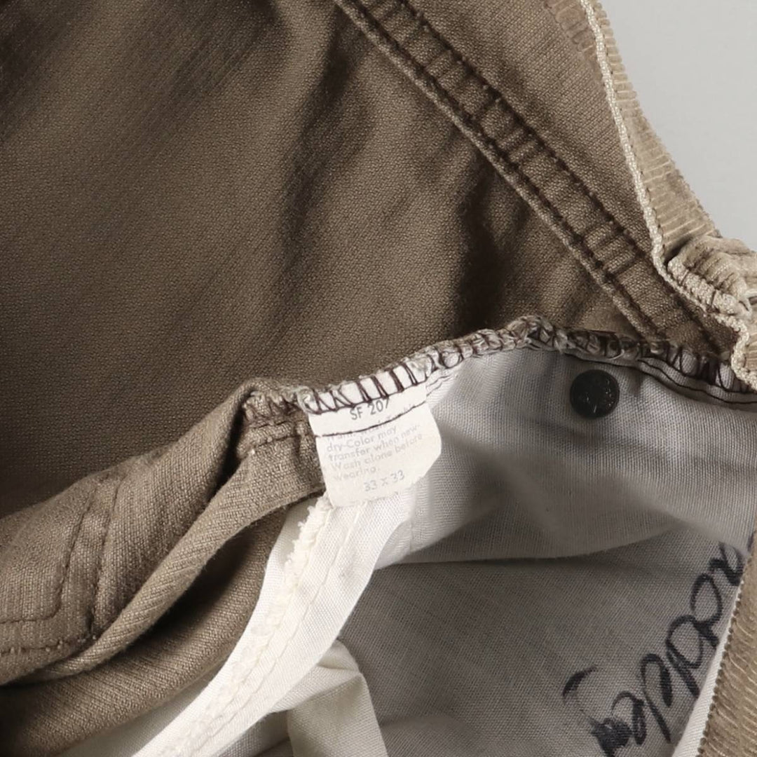 Vintage 1980'S Levi's 517-1529 white tab bootcut corduroy pants, men's size W34. unclear brown type Vintage Second Hand