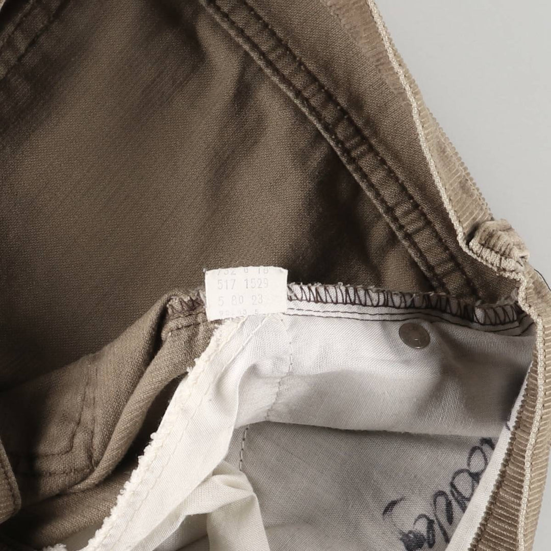 Vintage 1980'S Levi's 517-1529 white tab bootcut corduroy pants, men's size W34. unclear brown type Vintage Second Hand