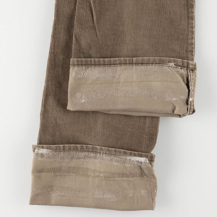 Vintage 1980'S Levi's 517-1529 white tab bootcut corduroy pants, men's size W34. unclear brown type Vintage Second Hand