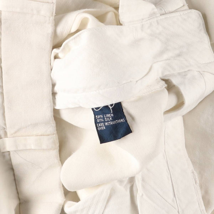 Ralph Lauren POLO by Ralph Lauren linen pants, slacks, men's size W35 linen white type Vintage Second Hand