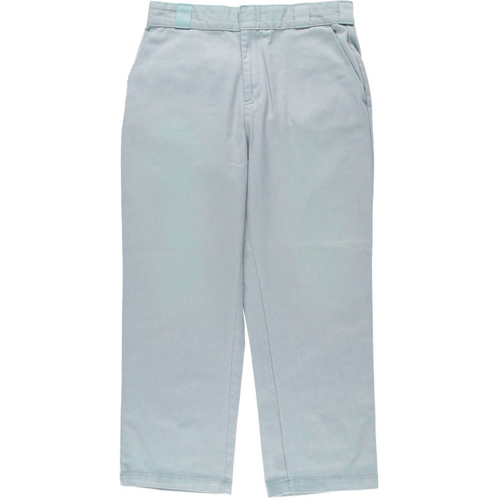 Dickies Work Pants Men's W33 polyester Blue type light blue Vintage Second Hand