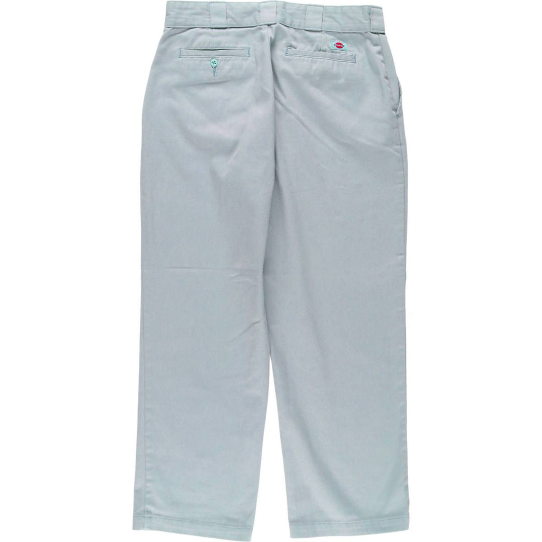 Dickies Work Pants Men's W33 polyester Blue type light blue Vintage Second Hand