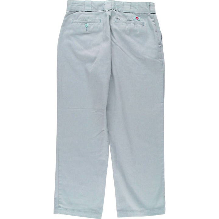 Dickies Work Pants Men's W33 polyester Blue type light blue Vintage Second Hand