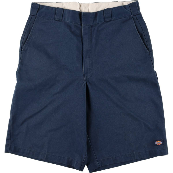 Dickies Work Shorts, Half Pants, Men's, W36 equivalent polyester blue type Vintage Second Hand