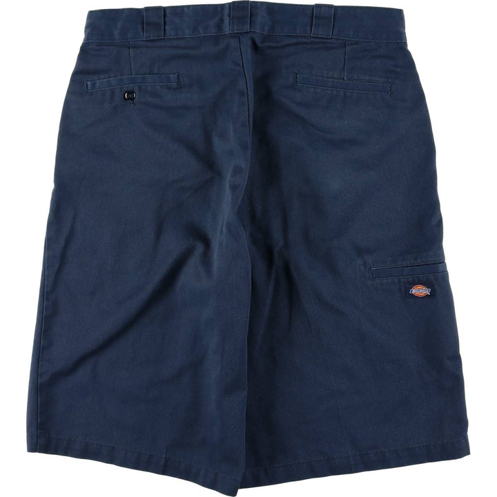 Dickies Work Shorts, Half Pants, Men's, W36 equivalent polyester blue type Vintage Second Hand
