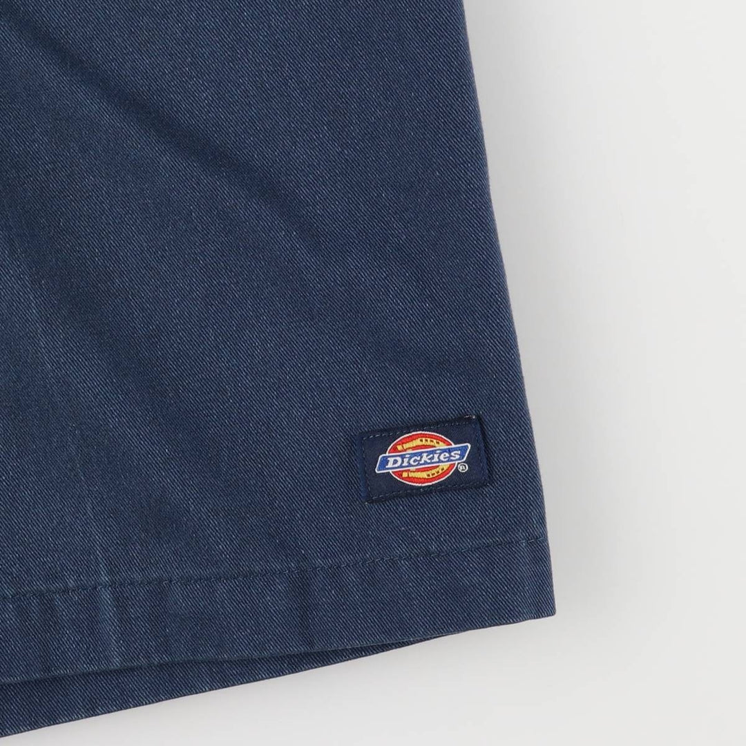 Dickies Work Shorts, Half Pants, Men's, W36 equivalent polyester blue type Vintage Second Hand