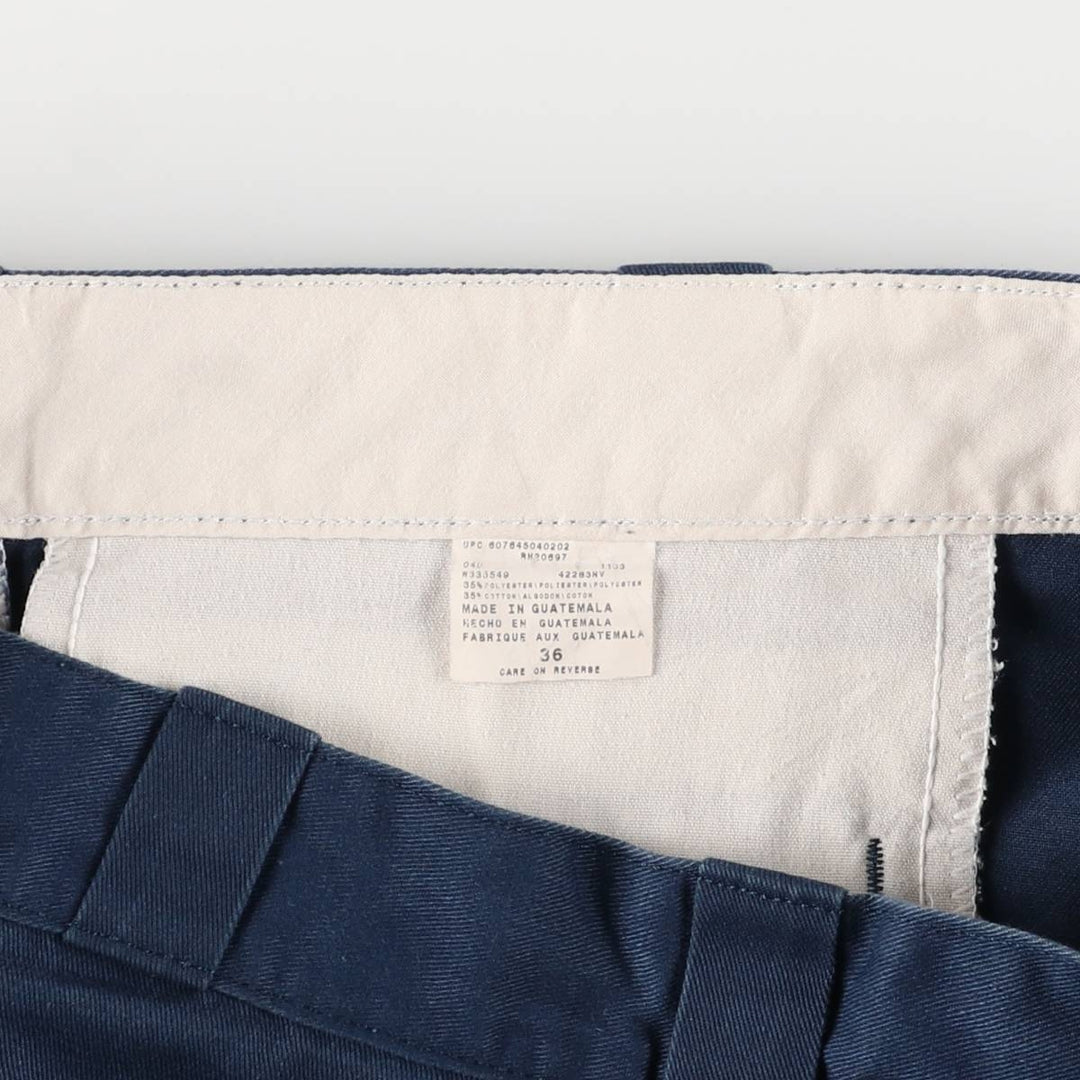 Dickies Work Shorts, Half Pants, Men's, W36 equivalent polyester blue type Vintage Second Hand