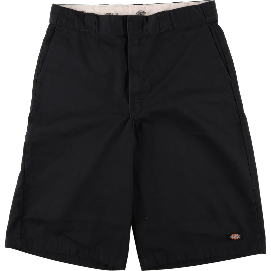 Dickies Loose Fit Work Shorts, Half Pants, Men's, W34 equivalent unclear black type Vintage Second Hand