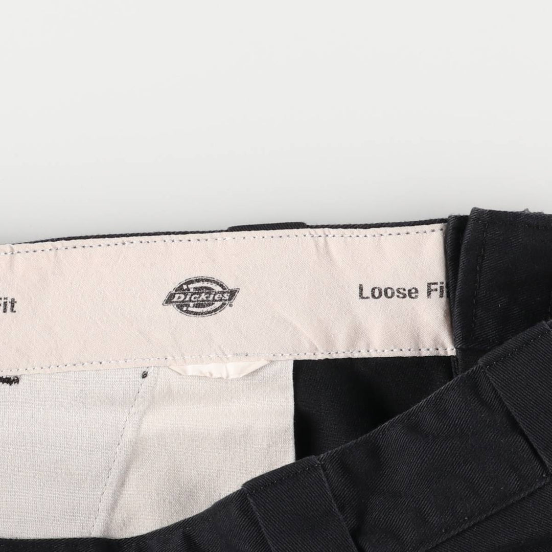 Dickies Loose Fit Work Shorts, Half Pants, Men's, W34 equivalent unclear black type Vintage Second Hand