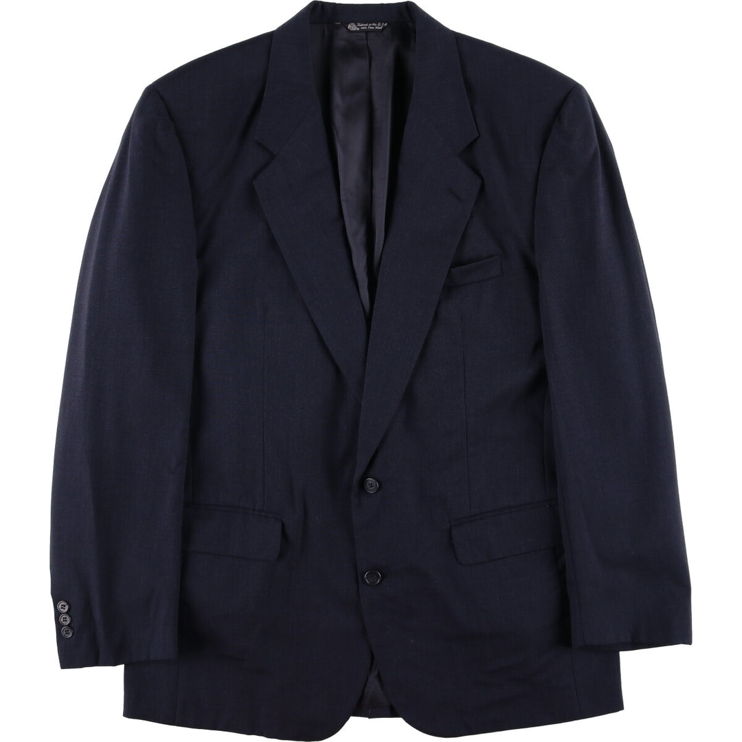 Christian Dior MONSIEUR wool tailored jacket, made in the USA, men's size XL wool navy blue type Vintage Second Hand
