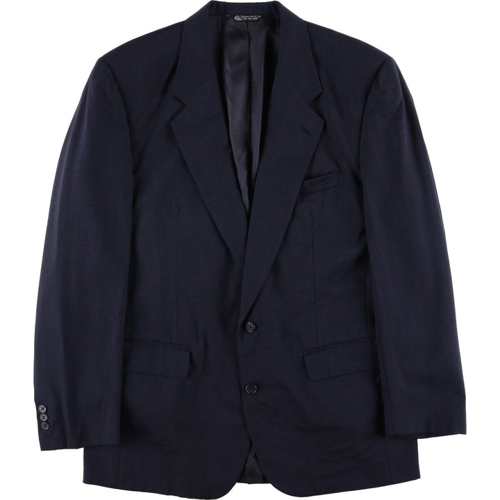 Christian Dior MONSIEUR wool tailored jacket, made in the USA, men's size XL wool navy blue type Vintage Second Hand