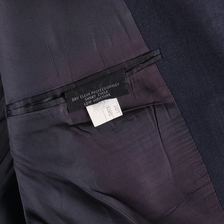 Christian Dior MONSIEUR wool tailored jacket, made in the USA, men's size XL wool navy blue type Vintage Second Hand
