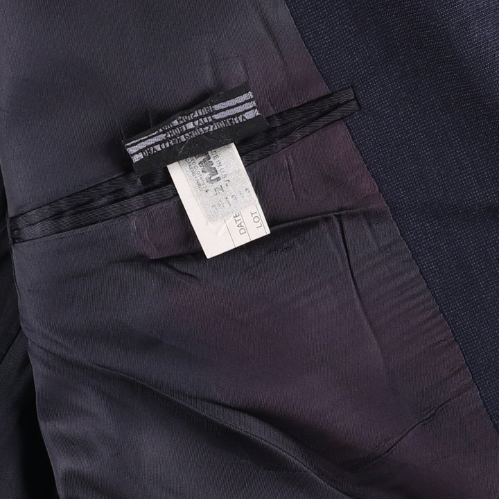 Christian Dior MONSIEUR wool tailored jacket, made in the USA, men's size XL wool navy blue type Vintage Second Hand