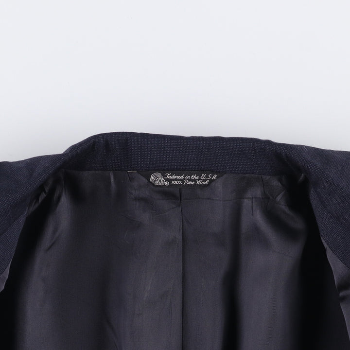 Christian Dior MONSIEUR wool tailored jacket, made in the USA, men's size XL wool navy blue type Vintage Second Hand