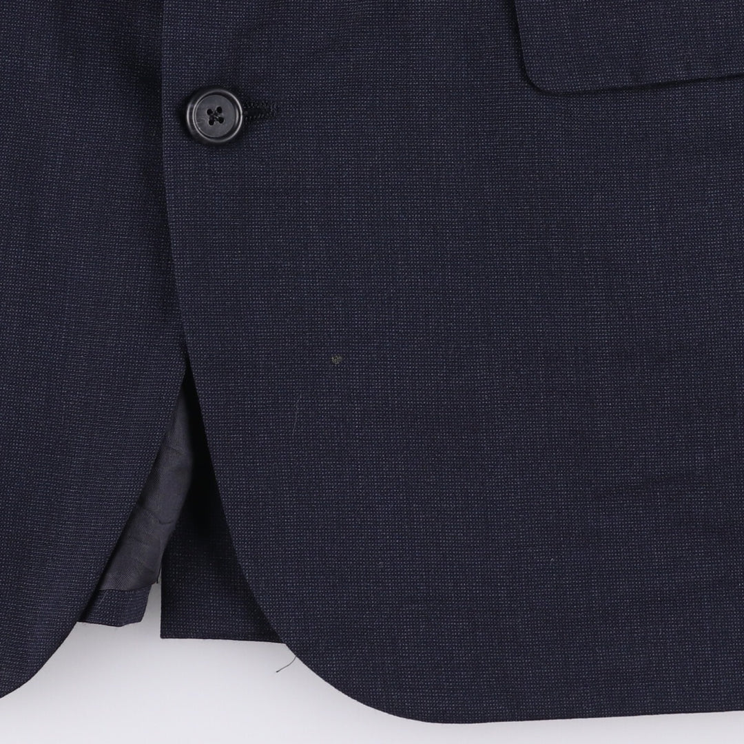 Christian Dior MONSIEUR wool tailored jacket, made in the USA, men's size XL wool navy blue type Vintage Second Hand