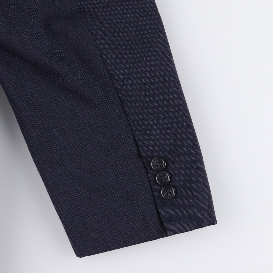 Christian Dior MONSIEUR wool tailored jacket, made in the USA, men's size XL wool navy blue type Vintage Second Hand