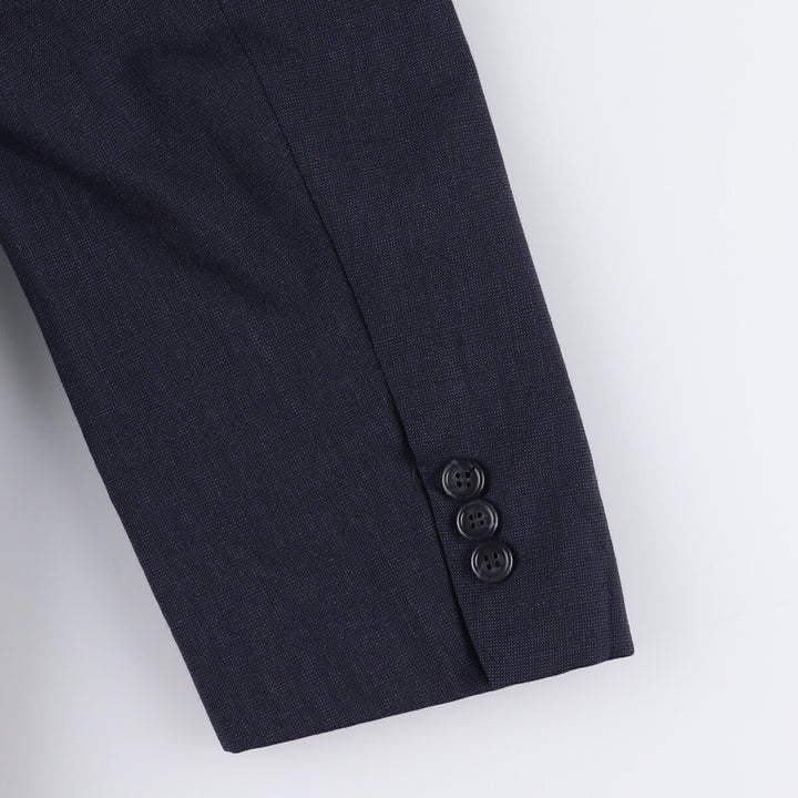 Christian Dior MONSIEUR wool tailored jacket, made in the USA, men's size XL wool navy blue type Vintage Second Hand