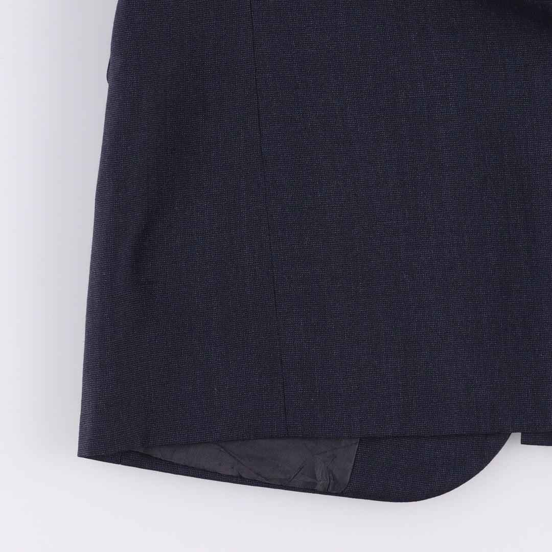 Christian Dior MONSIEUR wool tailored jacket, made in the USA, men's size XL wool navy blue type Vintage Second Hand