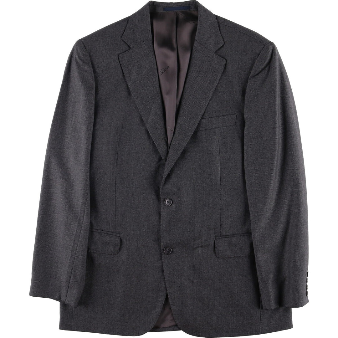Burberry's London wool tailored jacket, size M wool Charcoal Vintage Second Hand