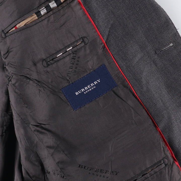 Burberry's London wool tailored jacket, size M wool Charcoal Vintage Second Hand