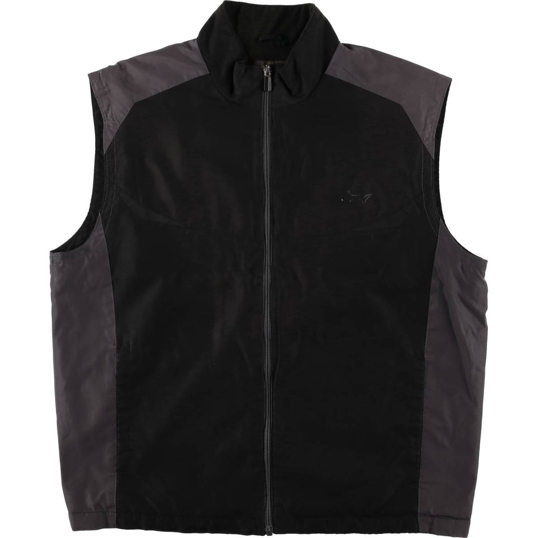 GREG NORMAN Warm-up Vest, Men's Size L polyester black type Vintage Second Hand