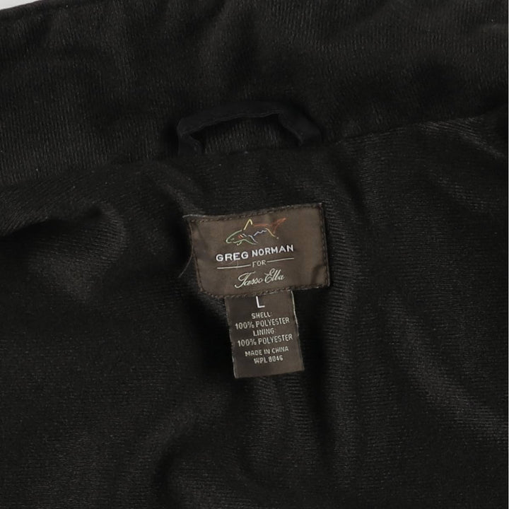 GREG NORMAN Warm-up Vest, Men's Size L polyester black type Vintage Second Hand